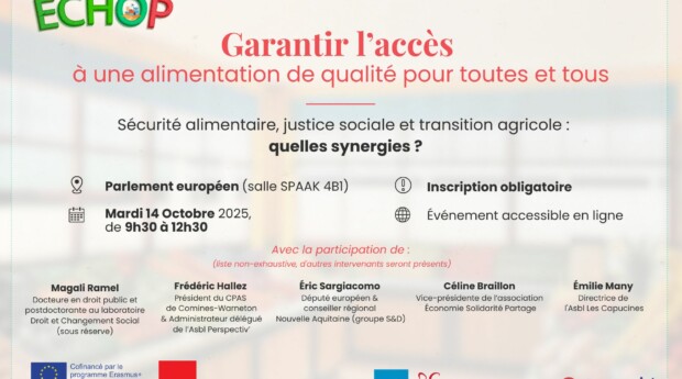 Save the date : Garantir l’accès à une alimentation de qualité pour toutes et tous