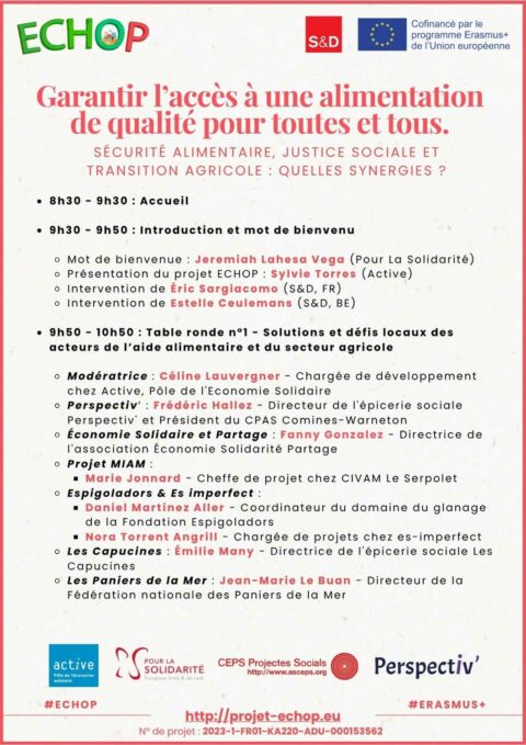 Vidéo de notre conférence pour l’accès à une alimentation de qualité pour tous au Parlement européen Vidéo de notre conférence pour l’accès à une alimentation de qualité pour tous au Parlement européen
